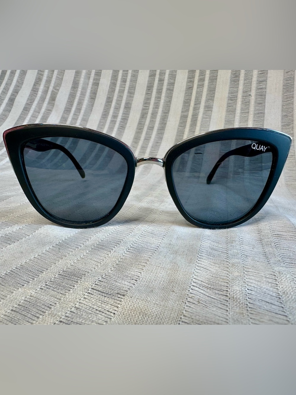 Quay Australia Black Cat-Eye Women's Sunglasses